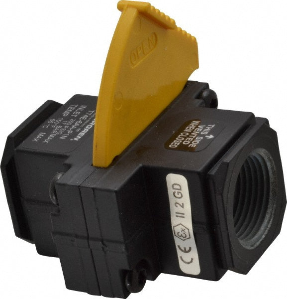 Norgren T74E-6AA-P1N Lock-Out Air Valve Slide Actuator, 2 Position, 3/4" Inlet, 3/4" Outlet, NPT Thread