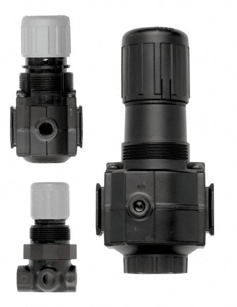 Norgren V74G-4AK-NMN Relief Air Valve Knob Adjustment Actuator, 1 Position, 1/2" Inlet, 1/2" Outlet, NPT Thread