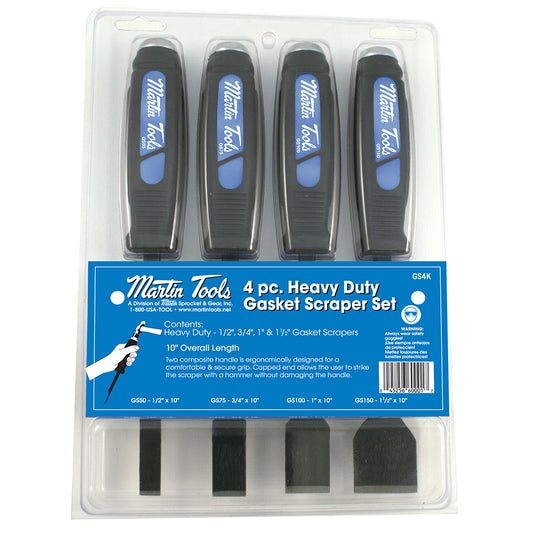 Martin Tools GS4K 4 Pc HD Gasket Scraper Set