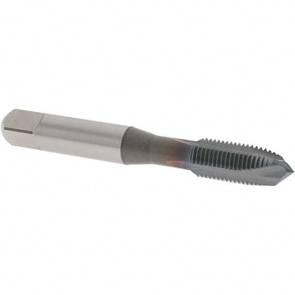 OSG 1731108 Spiral Point Tap 3/8-24 UNF, 3 Flutes, Plug, 3B Class of Fit, Vanadium High Speed Steel, TiCN Coated
