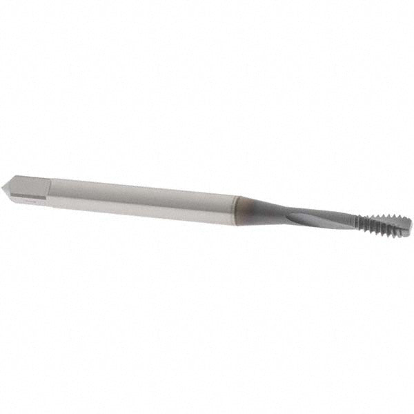 OSG 1752008 Spiral Flute Tap #4-40 UNC, 2 Flutes, Modified Bottoming, 2B/3B Class of Fit, Powdered Metal, TICN Coated