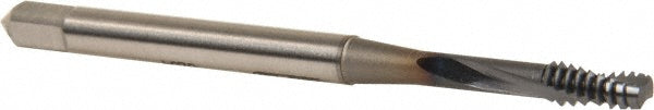OSG 1752208 Spiral Flute Tap #6-32 UNC, 2 Flutes, Modified Bottoming, 2B Class of Fit, Powdered Metal, TICN Coated