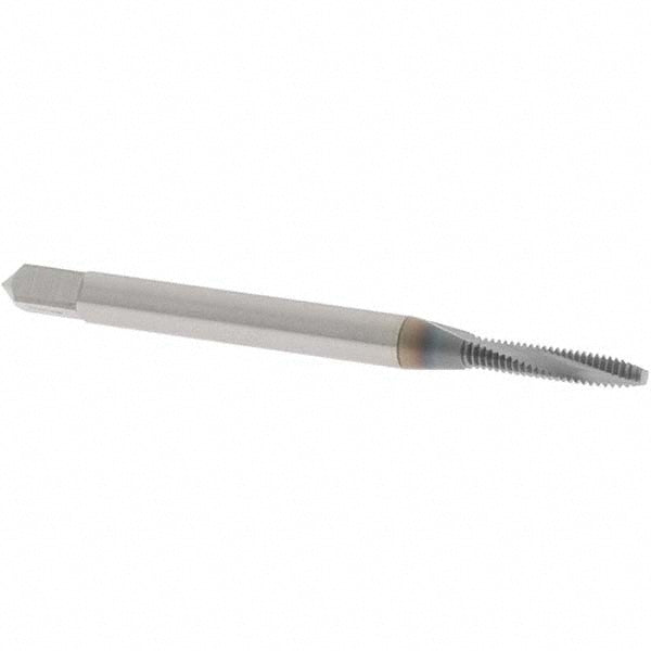 OSG 1754008 Spiral Flute Tap #2-56 UNC, 2 Flutes, Modified Bottoming, 2B Class of Fit, Powdered Metal, TICN Coated