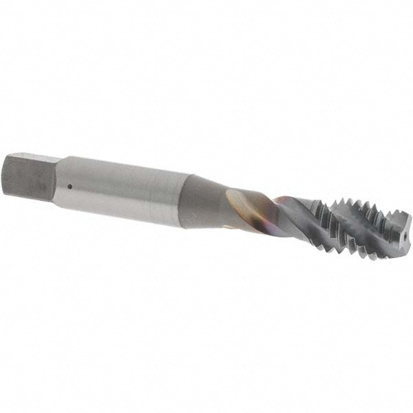 OSG 1723008 Spiral Flute Tap 3/8-16 UNC, 3 Flutes, Modified Bottoming, 2B Class of Fit, Vanadium High Speed Steel, TICN Coated