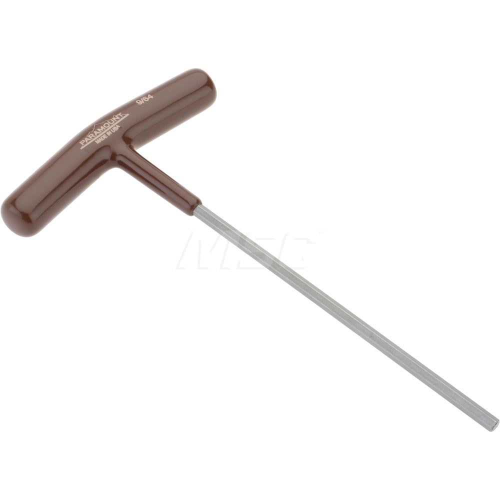 Paramount PAR35208 Hex Key 9/64" Hex, Hex End, T-Handle Cushion Grip