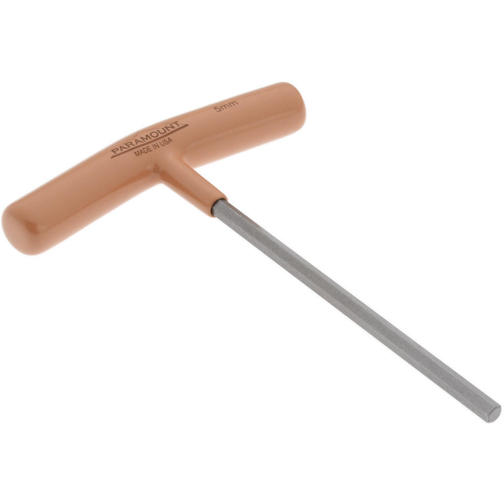 Paramount PAR35264 Hex Key 5.00 mm Hex, Hex End, T-Handle Cushion Grip