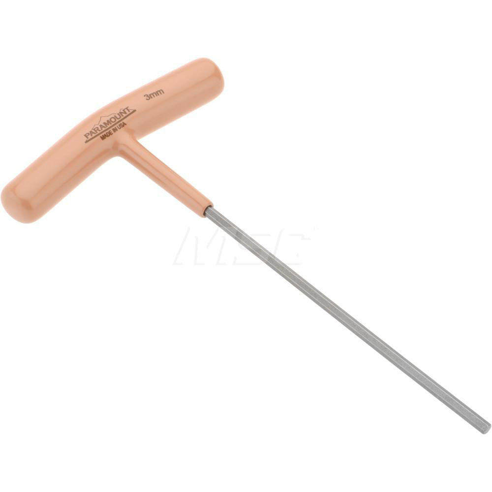 Paramount PAR35256 Hex Key 3.00 mm Hex, Hex End, T-Handle Cushion Grip