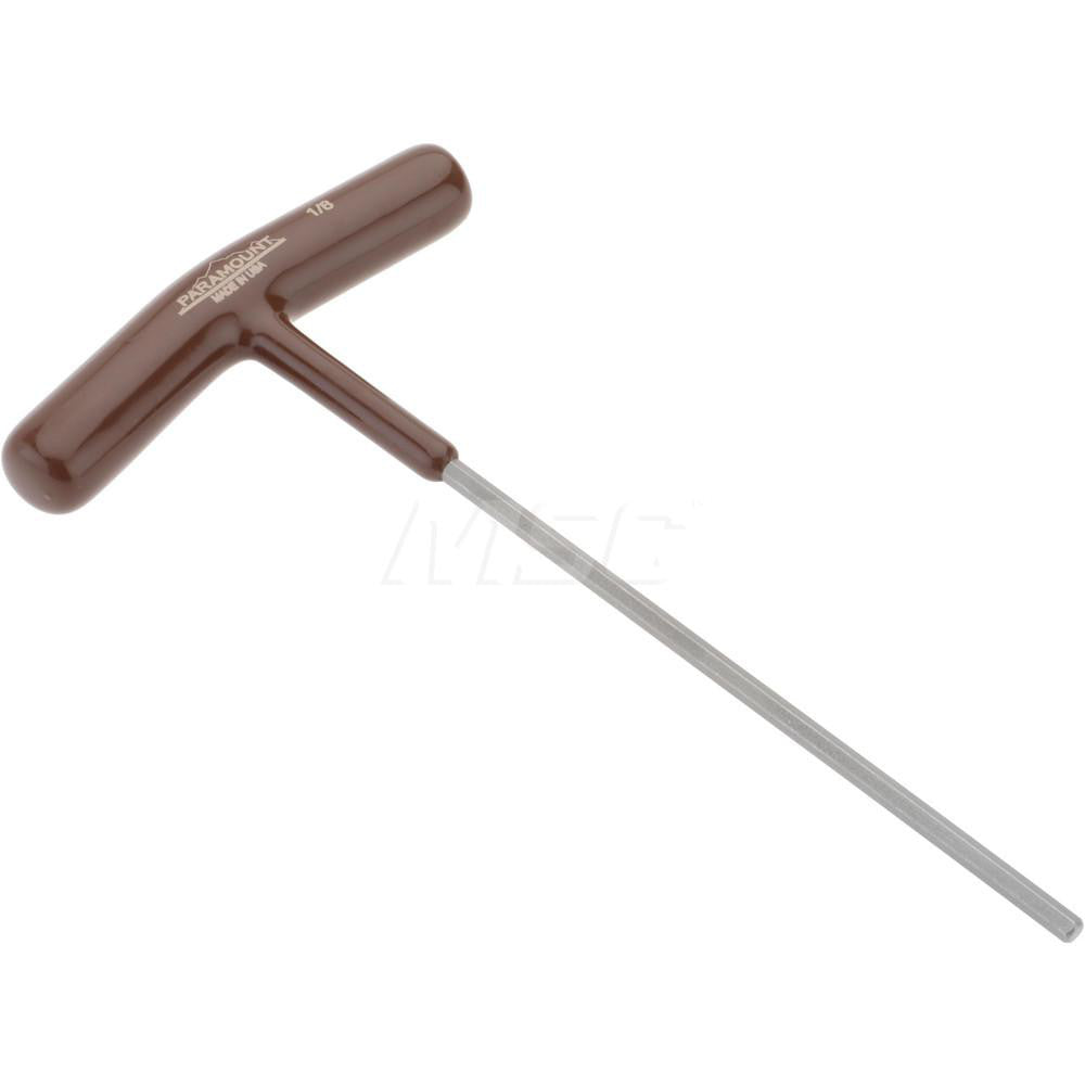 Paramount PAR35207 Hex Key 1/8" Hex, Hex End, T-Handle Cushion Grip