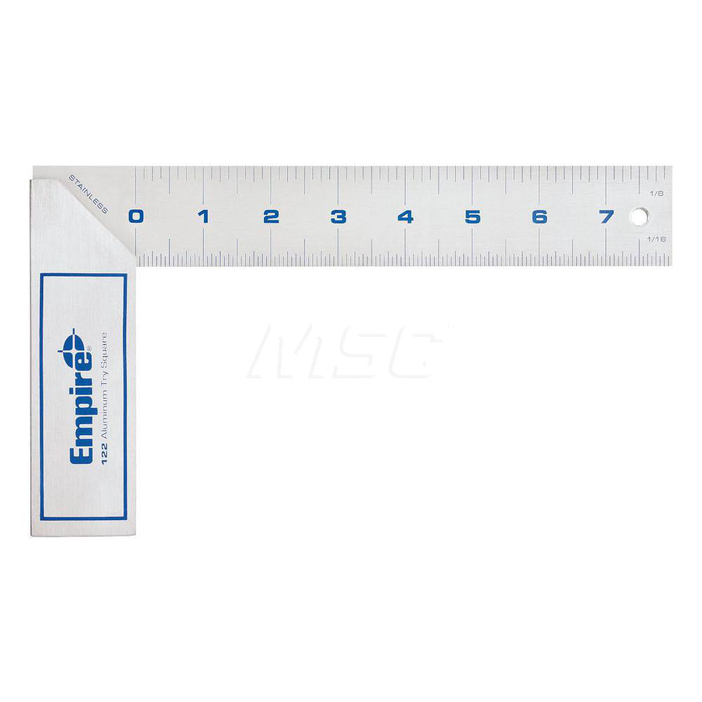 Empire Level 122 8" Blade Length, 5-1/8" Base Length Stainless Steel (Blade) & Aluminum Square