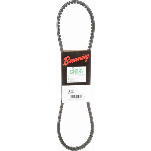 Browning 1089374 Cogged V-Belt Section AX, 40.2000" Outside Length, 1/2" Belt Width