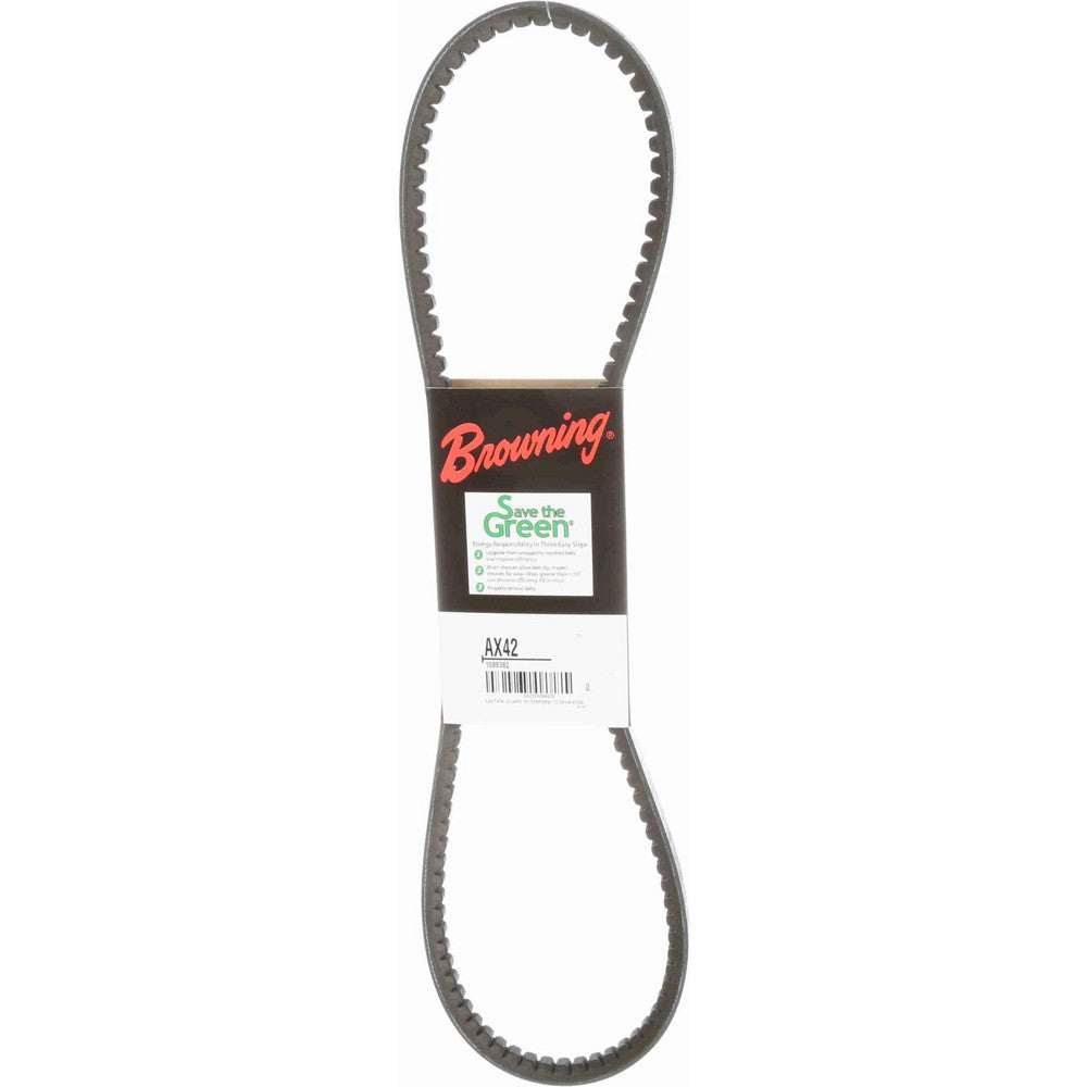 Browning 1089382 Cogged V-Belt Section AX, 44.2000" Outside Length, 1/2" Belt Width
