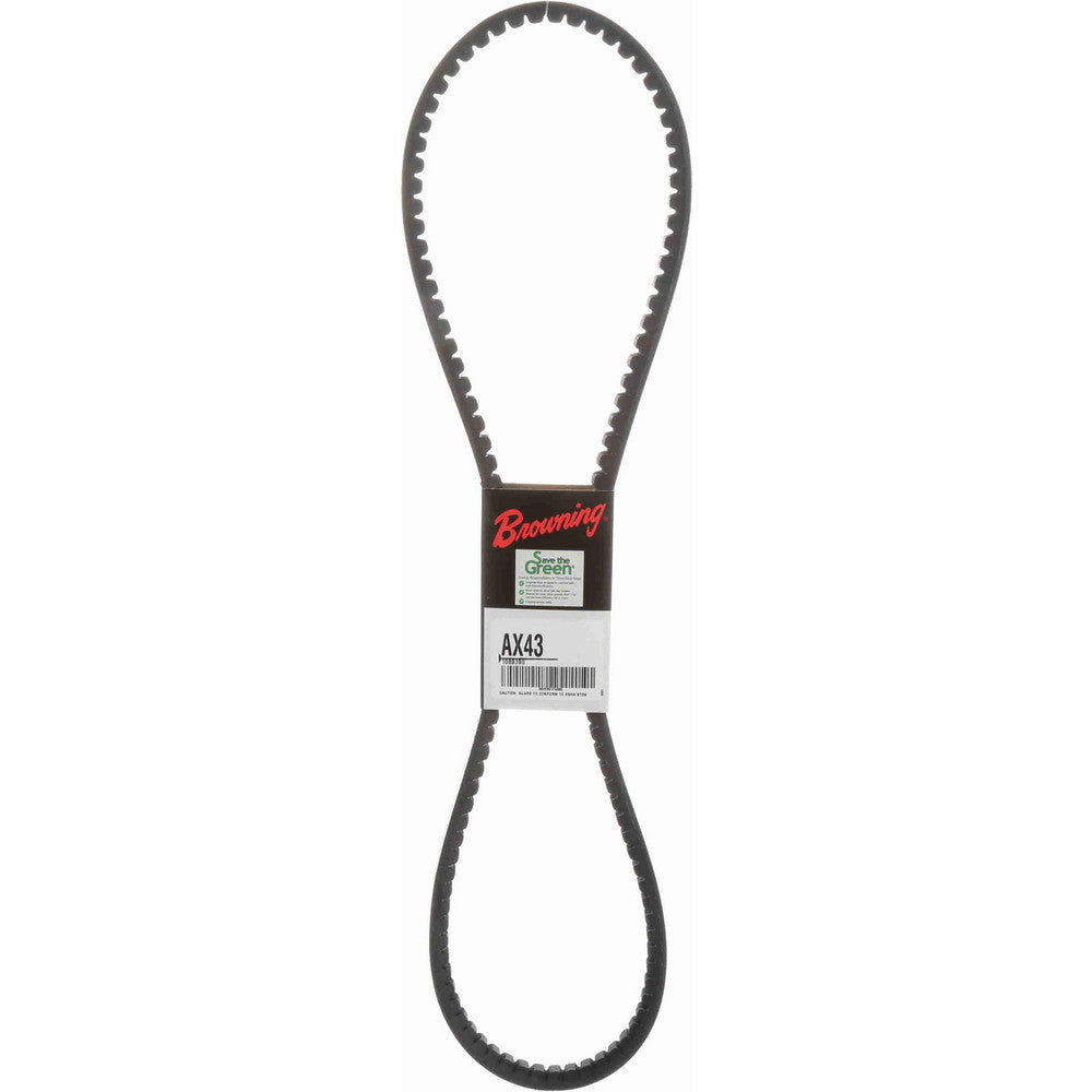 Browning 1089390 Cogged V-Belt Section AX, 45.2000" Outside Length, 1/2" Belt Width