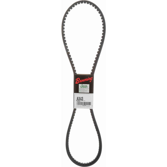 Browning 1089390 Cogged V-Belt Section AX, 45.2000" Outside Length, 1/2" Belt Width