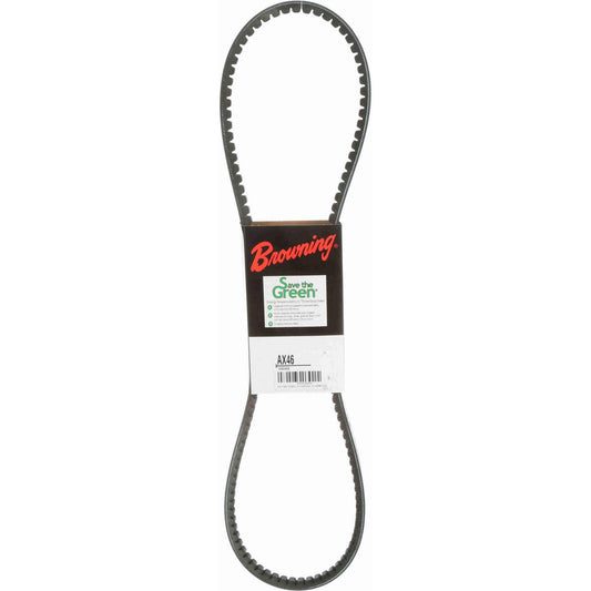 Browning 1089408 Cogged V-Belt Section AX, 48.2000" Outside Length, 1/2" Belt Width