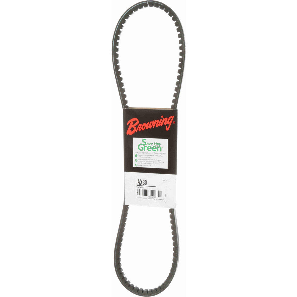 Browning 2454601 Cogged V-Belt Section AX, 41.2000" Outside Length, 1/2" Belt Width