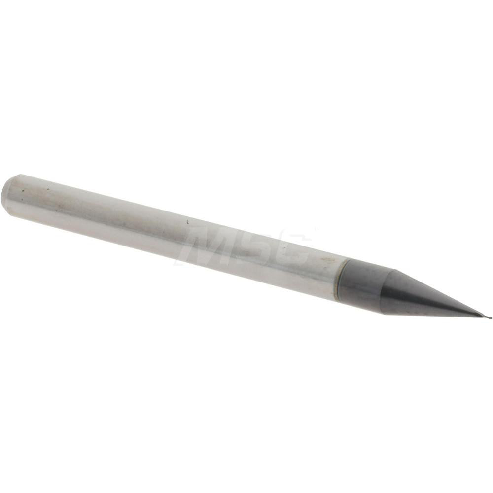 Accupro 14796882 Square End Mill 0.007" Dia, 0.021" LOC, 2 Flutes, Solid Carbide