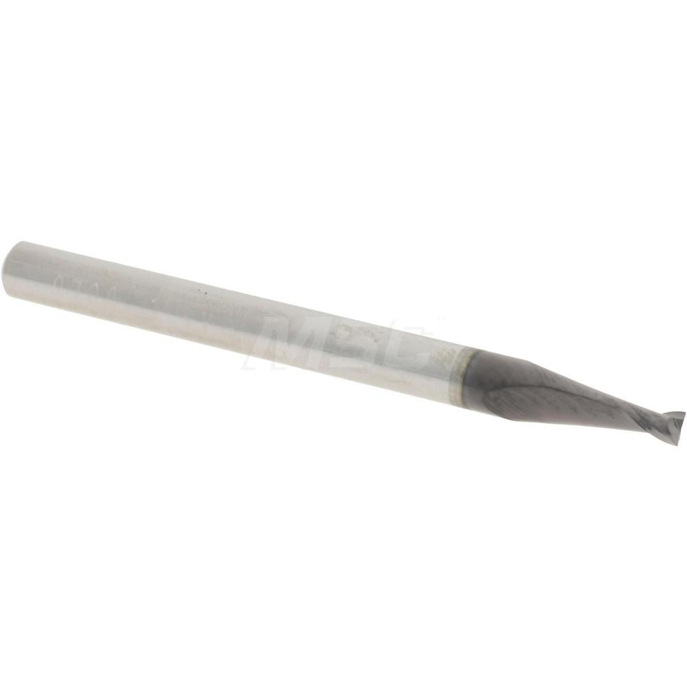 Accupro 14797019 Square End Mill 0.07" Dia, 0.105" LOC, 2 Flutes, Solid Carbide