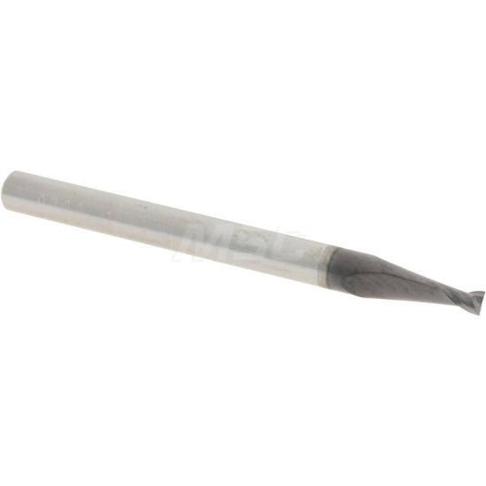 Accupro 14797019 Square End Mill 0.07" Dia, 0.105" LOC, 2 Flutes, Solid Carbide