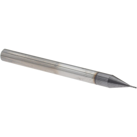 Accupro 12462801 Square End Mill 0.015" Dia, 0.045" LOC, 4 Flutes, Solid Carbide