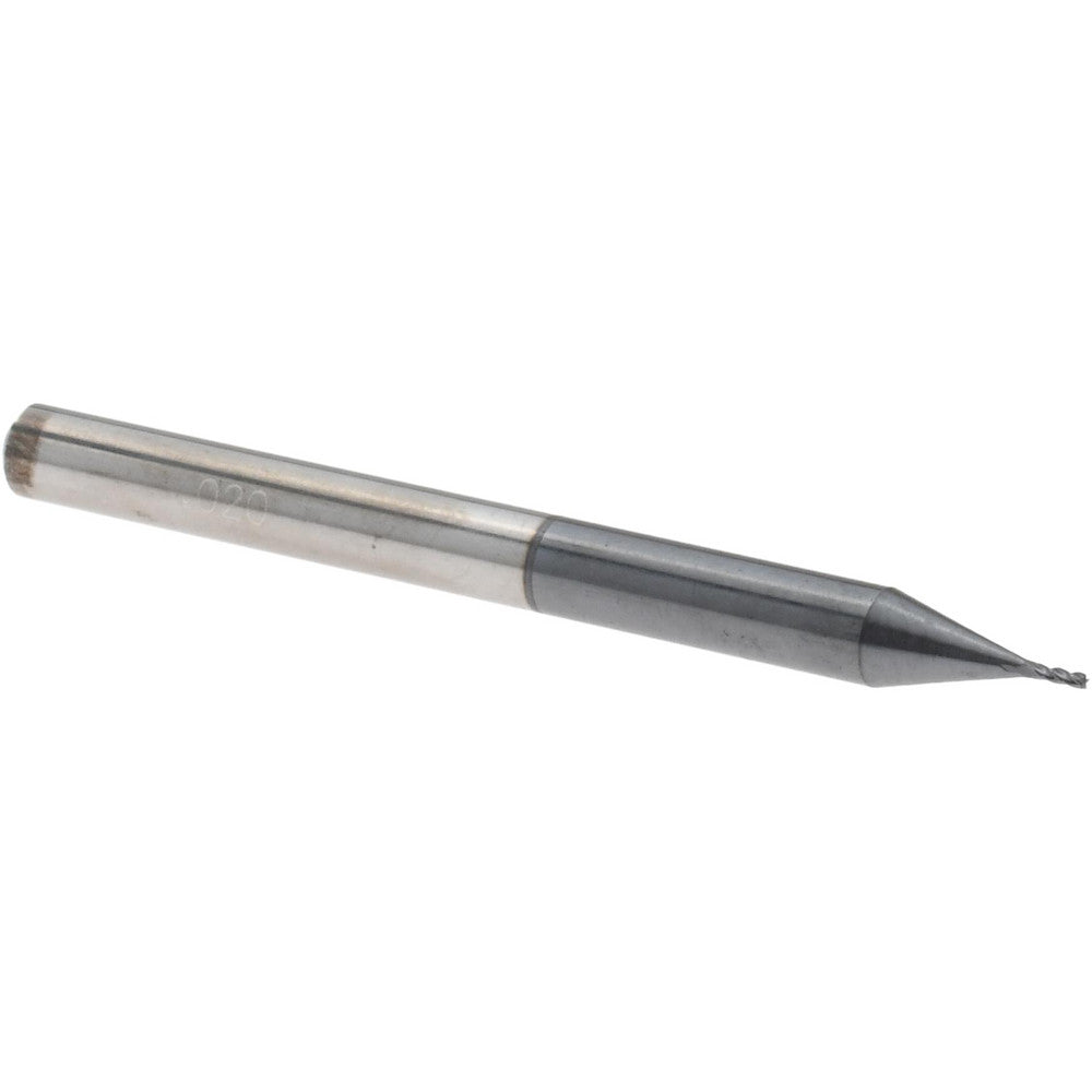 Accupro 12462815 Square End Mill 0.02" Dia, 0.06" LOC, 4 Flutes, Solid Carbide