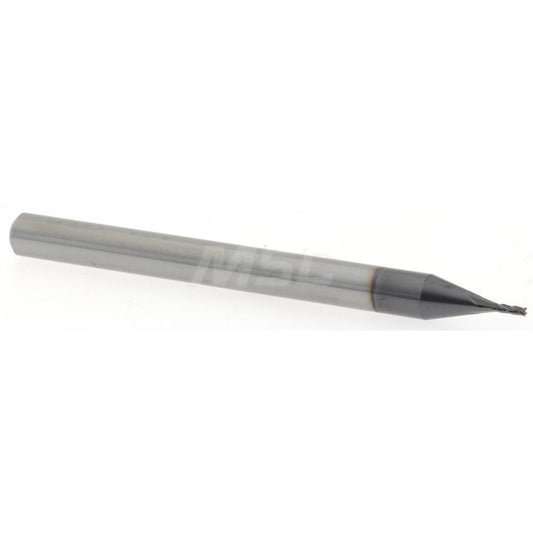 Accupro 12462830 Square End Mill 0.025" Dia, 0.075" LOC, 4 Flutes, Solid Carbide