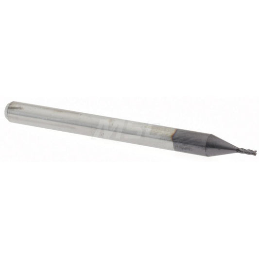 Accupro 14796949 Square End Mill 0.03" Dia, 3/32" LOC, 4 Flutes, Solid Carbide