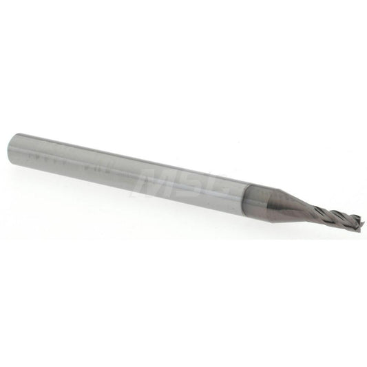 Accupro 14796970 Square End Mill 0.06" Dia, 0.18" LOC, 4 Flutes, Solid Carbide