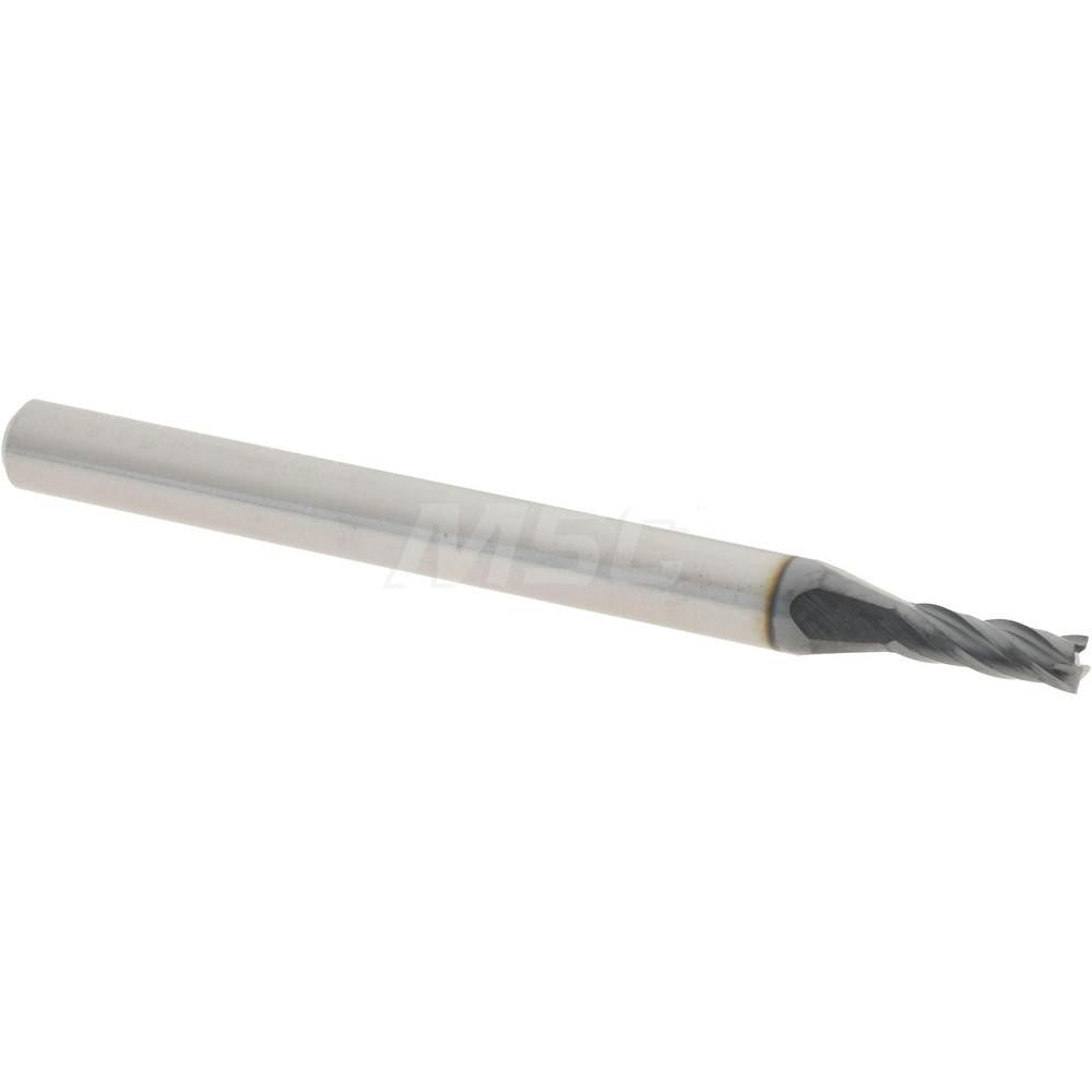 Accupro 12462968 Square End Mill 0.075" Dia, 0.225" LOC, 4 Flutes, Solid Carbide