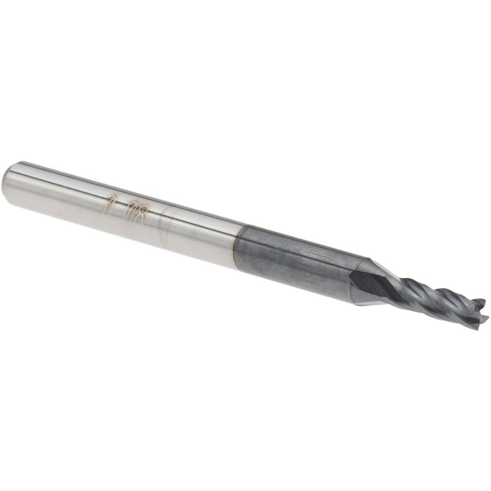 Accupro 14796976 Square End Mill 0.08" Dia, 0.24" LOC, 4 Flutes, Solid Carbide
