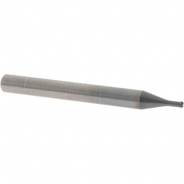 OSG 457002011 Corner Radius End Mill 2 mm Dia, 0.8 mm LOC, 0.5 mm Radius, 3 Flutes, Solid Carbide