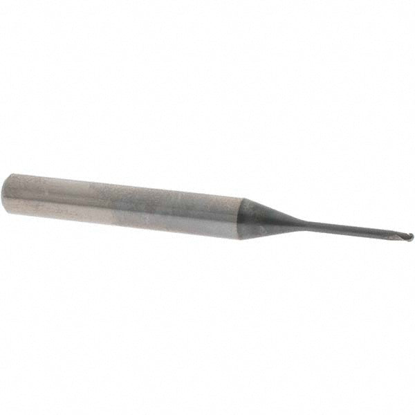 OSG 36900711 Ball End Mill 1/16" Dia, 1/16" LOC, 2 Flute, Solid Carbide