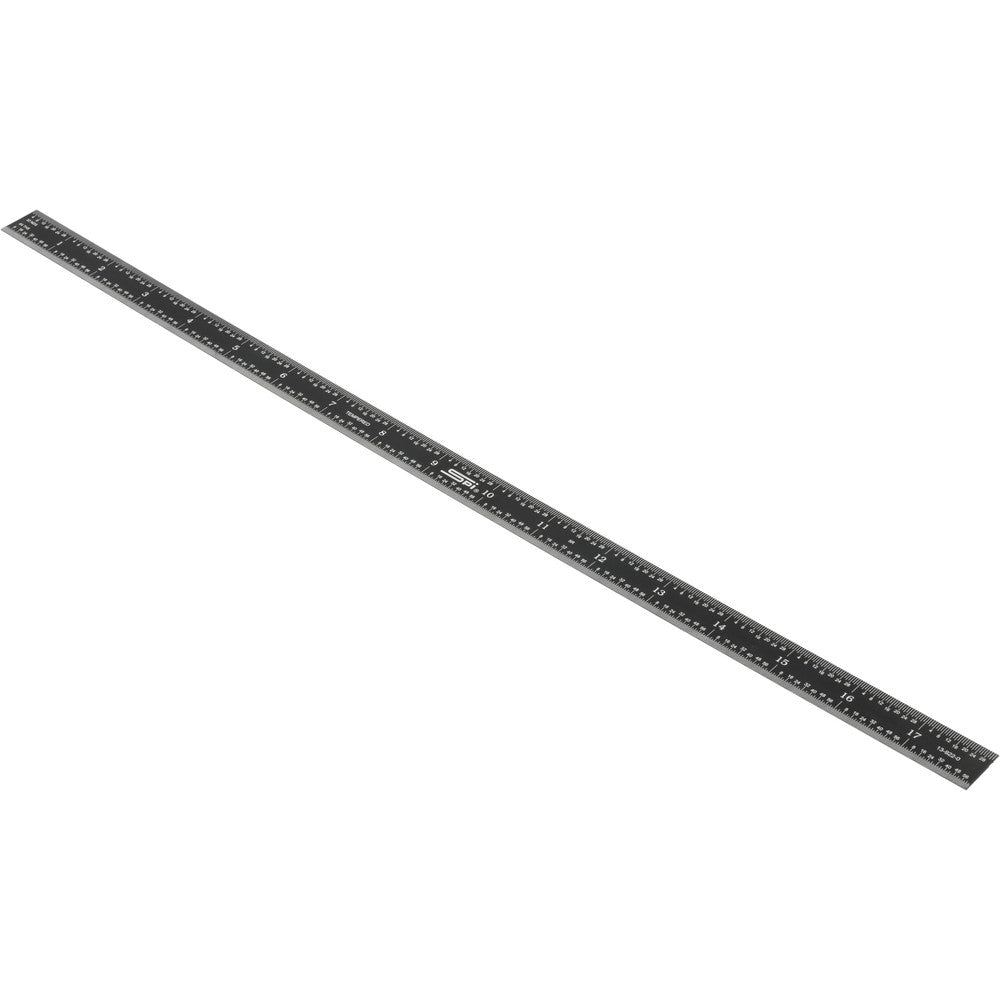 SPI 13-922-0 Steel Rule 18" OAL, 5R Graduation, Flexible, 3/4" OAW