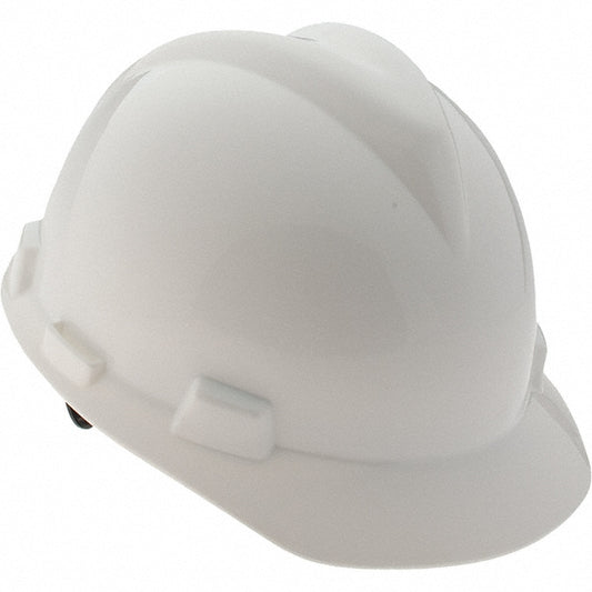 MSA 477482 Hard Hat Impact Resistant, V-Gard Slotted Cap, Type 1, Class E