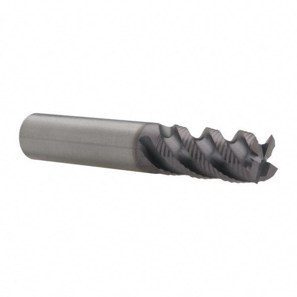 YG-1 95111 Square End Mill 1/2'' Dia, 1'' LOC, 1/2'' Shank Dia, 3'' OAL, 4 Flutes, Solid Carbide