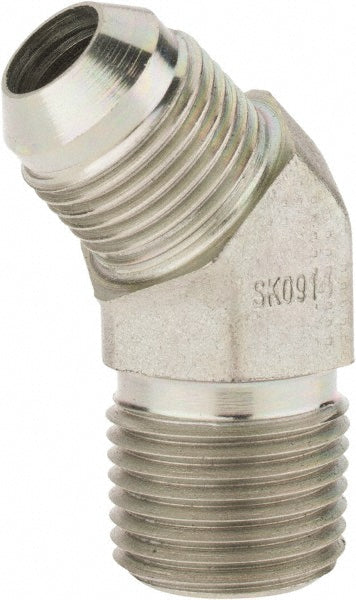 Parker 8-8 VTX-S Steel Flared Tube 45 Deg Male Elbow 1/2" OD, 37 deg Flared Angle