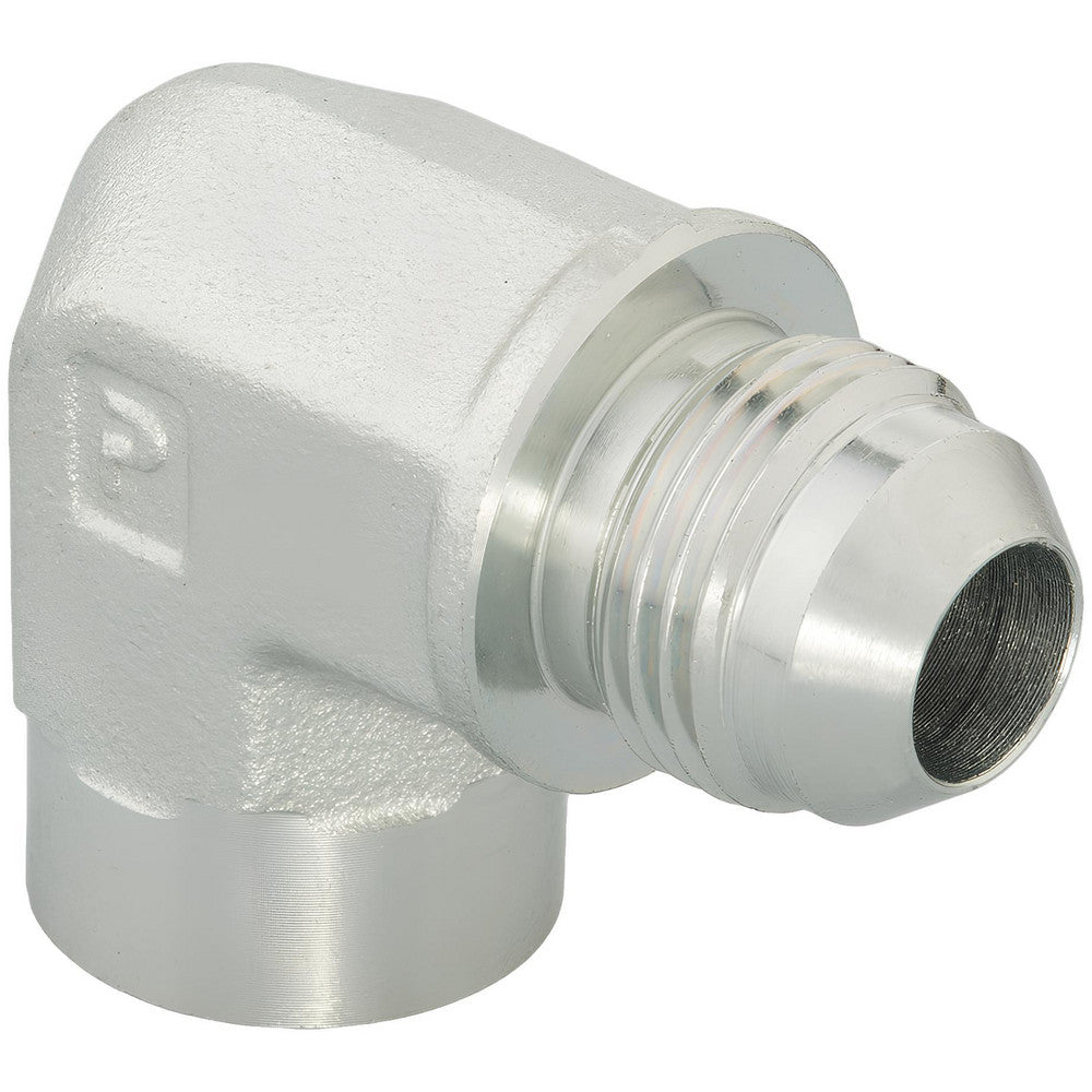 Parker 12 DTX-S Steel Flared Tube 90 Deg Female Elbow 3/4" OD, 37 deg Flared Angle