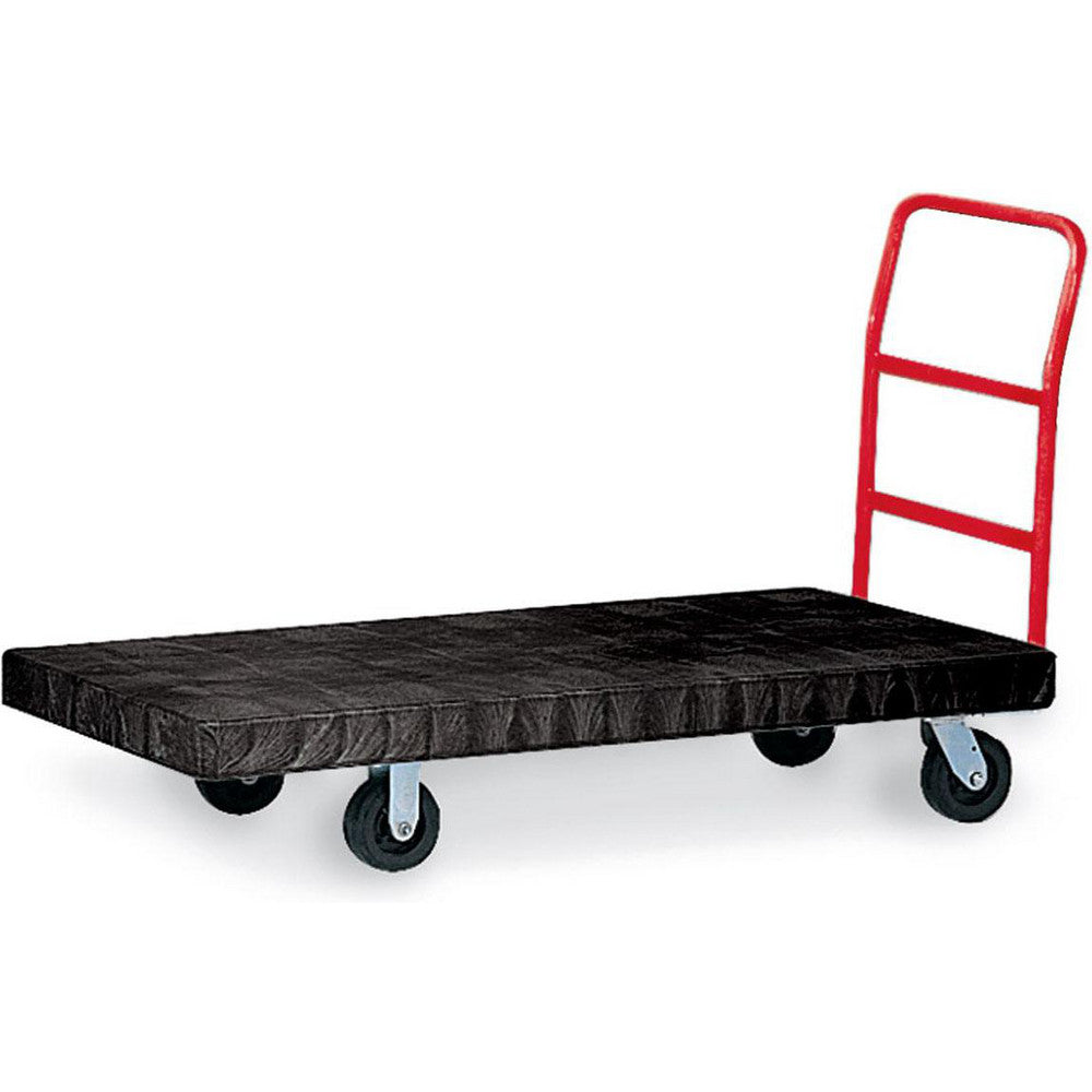 Rubbermaid FG443600BLA Heavy Duty Platform Truck, 24" x 48", 8" TPR Casters, 2000 lb. Capacity, Black