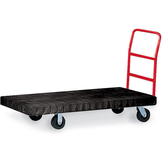 Rubbermaid FG443600BLA Heavy Duty Platform Truck, 24" x 48", 8" TPR Casters, 2000 lb. Capacity, Black