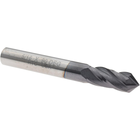 Harvey Tool 15320-C3 Drill Mill 5/16" Dia, 13/16" LOC, 4 Flutes, 90 &deg Point, Solid Carbide