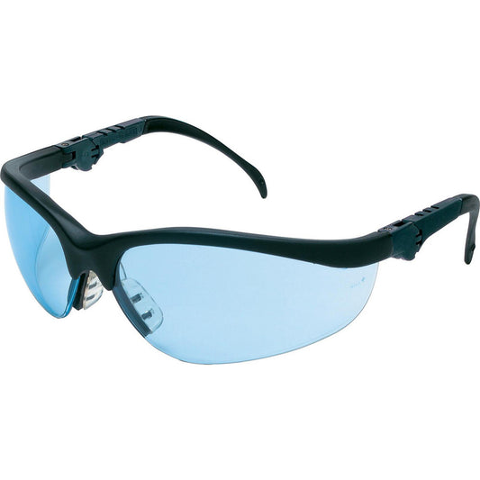 MCR Safety KD313 Safety Glasses Scratch-Resistant, Polycarbonate, Blue Lenses, Full-Framed
