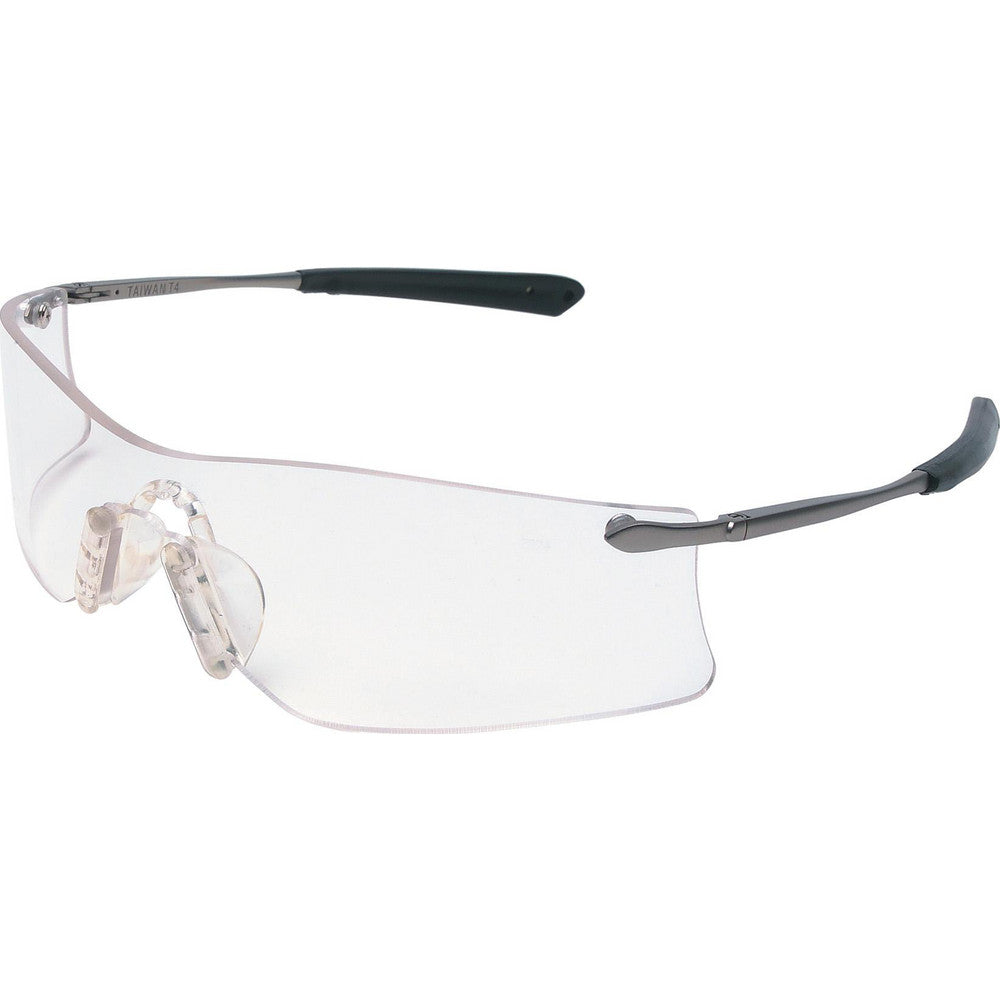 MCR Safety T4110AF Safety Glasses Anti-Fog, Polycarbonate, Clear Lenses, Frameless