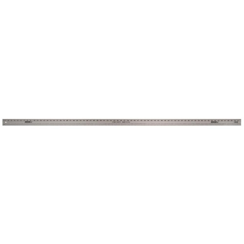 Johnson Level & Tool J72EM Steel Rule 72" OAL, English & Metric Graduation