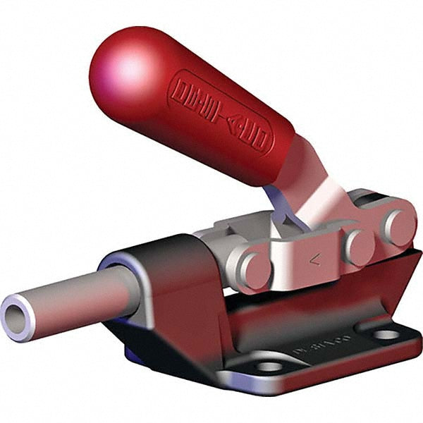 De-Sta-Co 608-M Standard Straight Line Action Clamp 849.78 lb Load Capacity, 1.63" Plunger Travel, Flanged Base, Carbon Steel