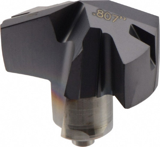 Iscar 5506704 Replaceable Drill Tips ICM0807 IC908, 0.8070" Dia, 20.50 mm Dia, 140 deg Point,  IC908