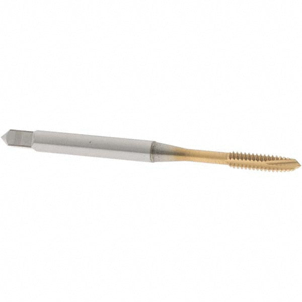OSG 1101500205 Spiral Point Tap #4-40 UNC, 3 Flutes, Plug Chamfer, HSS-E-PM, TiN Coated