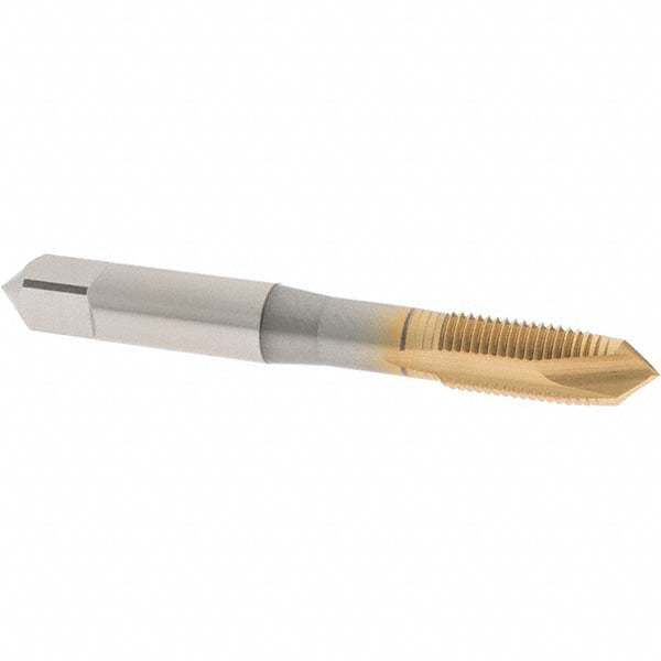 OSG 1101503605 Spiral Point Tap 3/8-24 UNF, 3 Flutes, Plug Chamfer, 3B Class of Fit, HSS-E-PM, TiN Coated