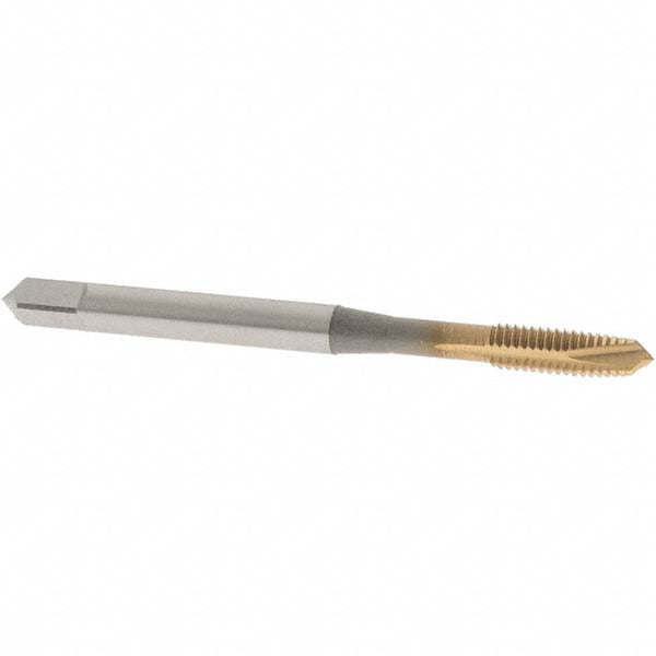 OSG 1111500305 Spiral Point Tap M4x0.7 Metric, 3 Flutes, Plug Chamfer, 6H Class of Fit, HSS-E-PM, TiN Coated