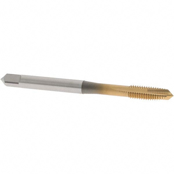 OSG 1111500505 Spiral Point Tap M5x0.8 Metric, 3 Flutes, Plug Chamfer, 6H Class of Fit, HSS-E-PM, TiN Coated