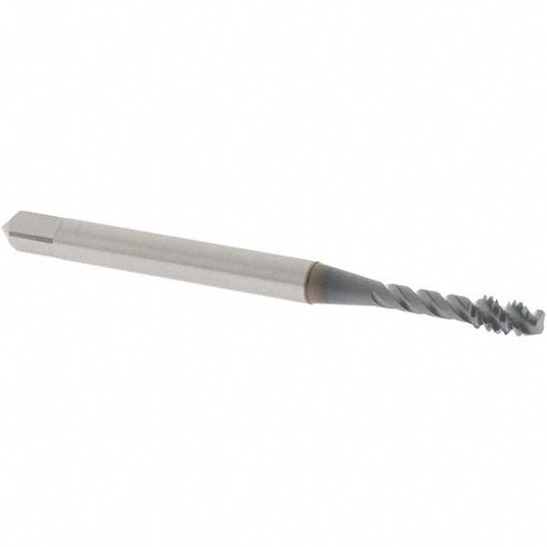 OSG 2916508 Spiral Flute Tap #4-40, UNC, 3 Flute, Modified Bottoming Chamfer, 3B Class of Fit, Vanadium High-Speed Steel, TiCN Finish