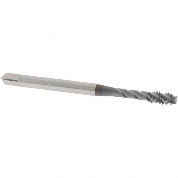 OSG 2917408 Spiral Flute Tap #6-32, UNC, 3 Flute, Modified Bottoming Chamfer, 3B Class of Fit, Vanadium High-Speed Steel, TiCN Finish